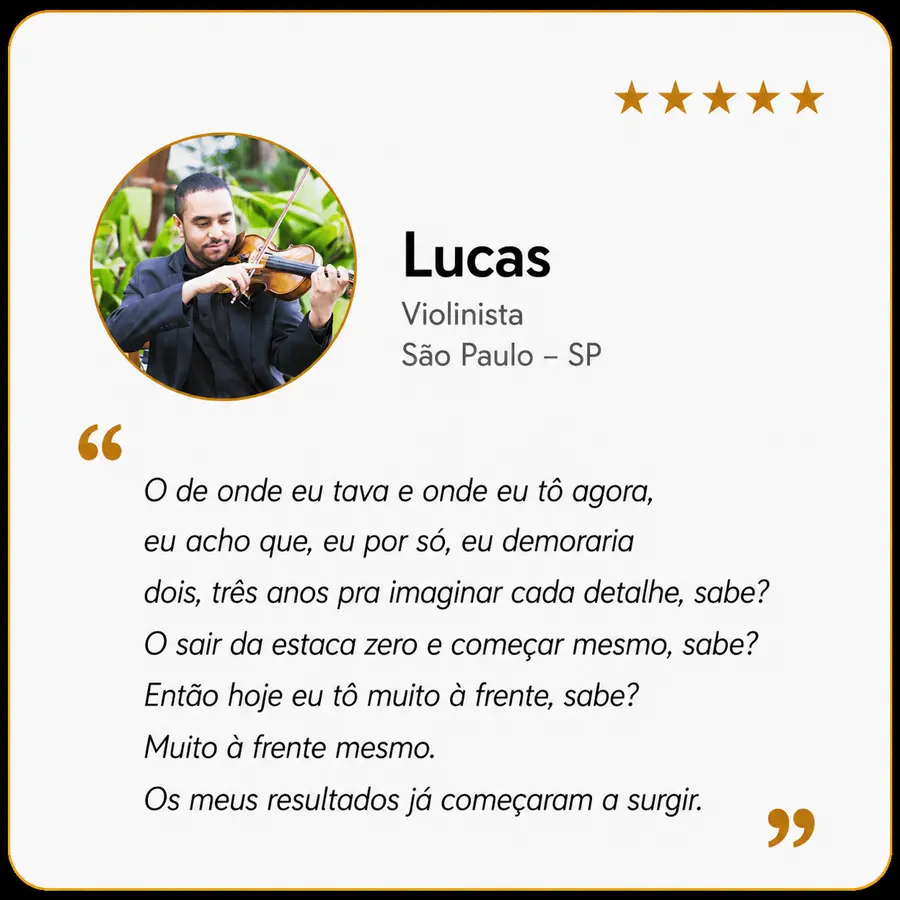 Lucas — Violinista, São Paulo